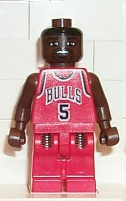 lego 2003 mini figurine nba021 NBA Jalen Rose Chicago Bulls #5 