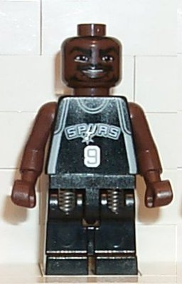 lego 2003 mini figurine nba023 NBA Tony Parker San Antonio Spurs #9 