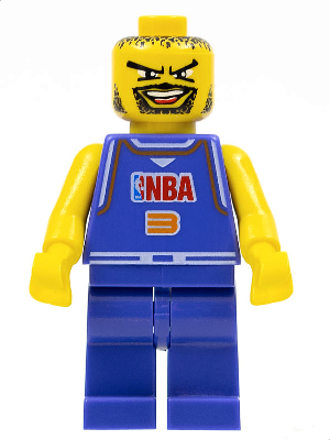 lego 2003 mini figurine nba027a NBA Player Number 3 with Non-Spring Legs 