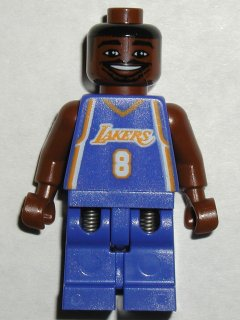 lego 2003 mini figurine nba035 NBA Kobe Bryant Los Angeles Lakers #8 (Road Uniform) 