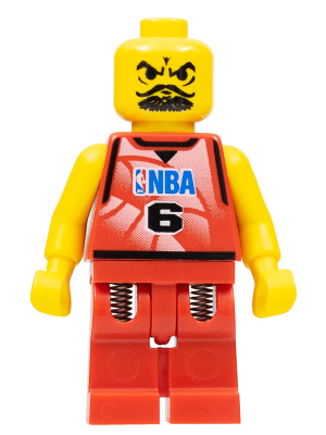 lego 2003 mini figurine nba041 NBA Player Number 6 