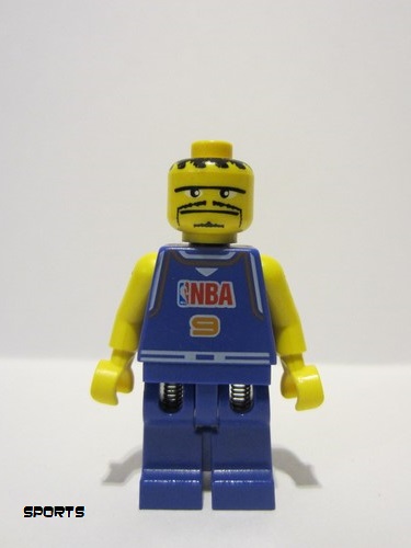 lego 2003 mini figurine nba042 NBA Player Number 9 