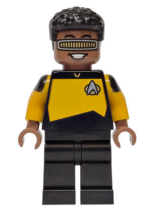 lego 2025 mini figurine trek004 Lieutenant Commander Geordi La Forge  