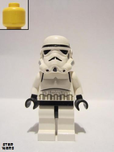 lego 2001 mini figurine sw0036 Imperial Stormtrooper Yellow head 