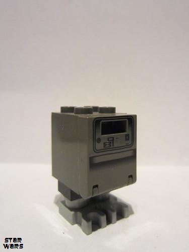 lego 2003 mini figurine sw0073 Gonk Droid GNK Power Droid, Light and Dark Gray 
