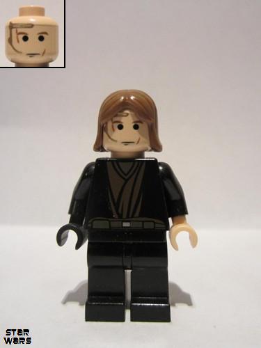 lego 2005 mini figurine sw0120 Anakin Skywalker With black right hand<br/>Headset 