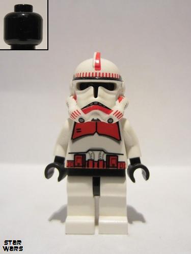lego 2007 mini figurine sw0091 Clone Trooper Episode 3, Red Markings, Shock Trooper 