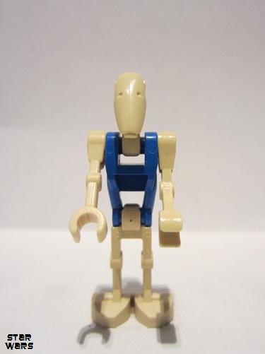 lego 2007 mini figurine sw0095 Battle Droid Pilot With Blue Torso and Straight Arm 