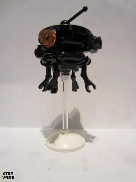 lego 2007 mini figurine sw0171 Imperial Probe Droid White Dish Stand, Lever on Top 
