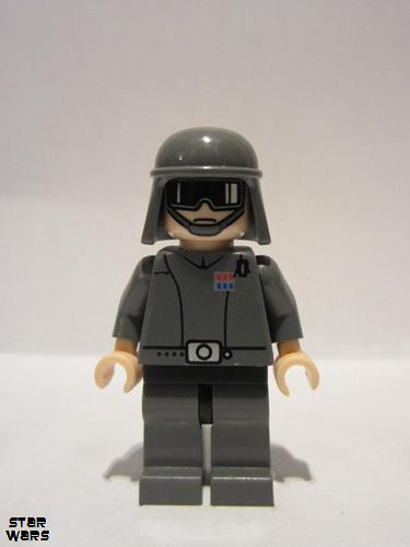 lego 2007 mini figurine sw0178 General Maximillian Veers Goggles Print and Dark Bluish Gray Helmet 