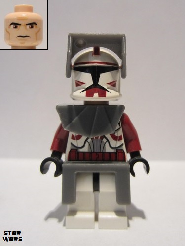 lego 2008 mini figurine sw0202a Clone Trooper Commander Fox