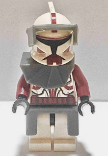lego 2008 mini figurine sw0202b Clone Trooper Commander Fox