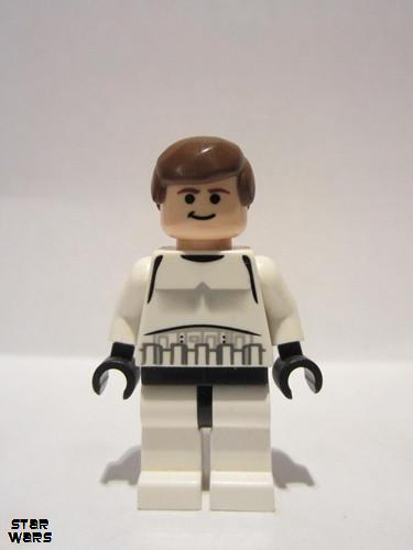 lego 2008 mini figurine sw0205 Han Solo Stormtrooper disguise 
