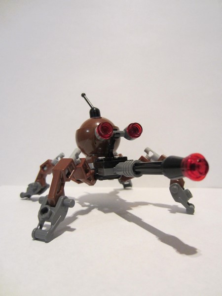 lego 2008 mini figurine sw0964 Dwarf Spider Droid Reddish Brown Dome 