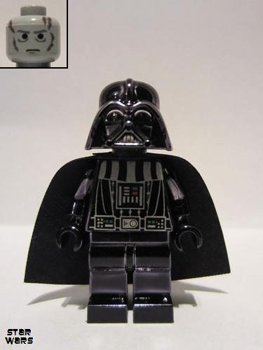 lego 2009 mini figurine sw0218 Darth Vader Chrome Black 