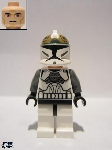 lego 2009 mini figurine sw0221 Clone Trooper Gunner Phase 1 - Large Eyes 