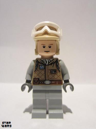 lego 2010 mini figurine sw0098 Luke Skywalker Hoth cave 