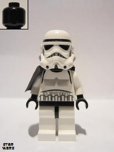 lego 2010 mini figurine sw0271 Sandtrooper Black Pauldron (Solid), Survival Backpack, No Dirt Stains, Helmet with Dotted Mouth Pattern and Solid Black Head 