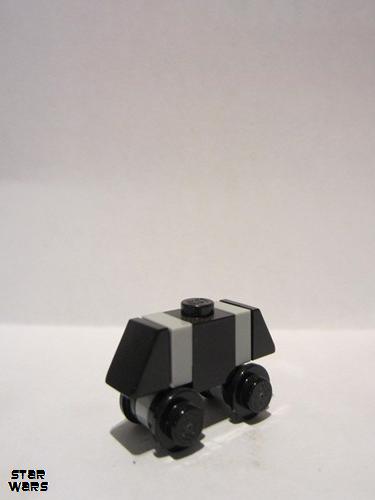lego 2011 mini figurine sw0156a Mouse Droid Black / Light Bluish Gray 