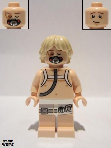 lego 2011 mini figurine sw0342 Luke Skywalker Bacta tank outfit 