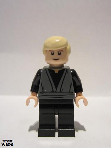 lego 2012 mini figurine sw0395 Luke Skywalker Skiff<br/>Nougat face and hands, gray shirt 