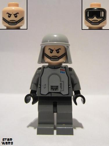 lego 2012 mini figurine sw0426 Imperial Officer With Battle Armor (Captain / Commandant / Commander) - Chin Strap 