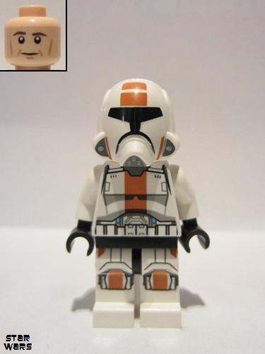 lego 2013 mini figurine sw0444 Republic Trooper Cheek Lines 