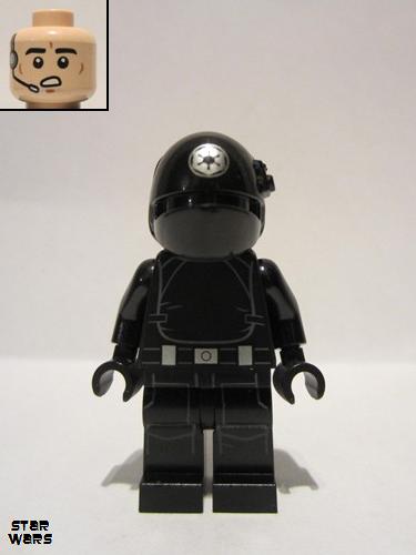 lego 2014 mini figurine sw0520 Imperial Gunner Open mouth, Silver Imperial Logo 