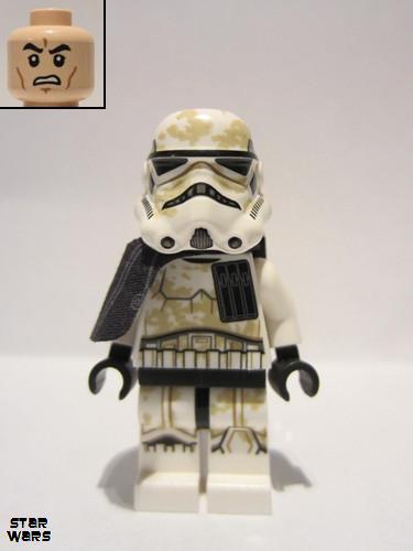 lego 2014 mini figurine sw0548a Sandtrooper With Black Pauldron, Re-Breather on Back, Dirt Stains, Patterned Head (Tatoine) 