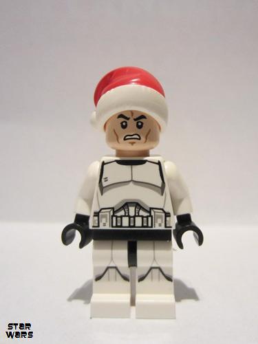 lego 2014 mini figurine sw0596 Clone Trooper With Santa Hat 