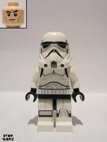 lego 2015 mini figurine sw0617 Imperial Stormtrooper Printed Legs, Dark Azure Helmet Vents, Frown 