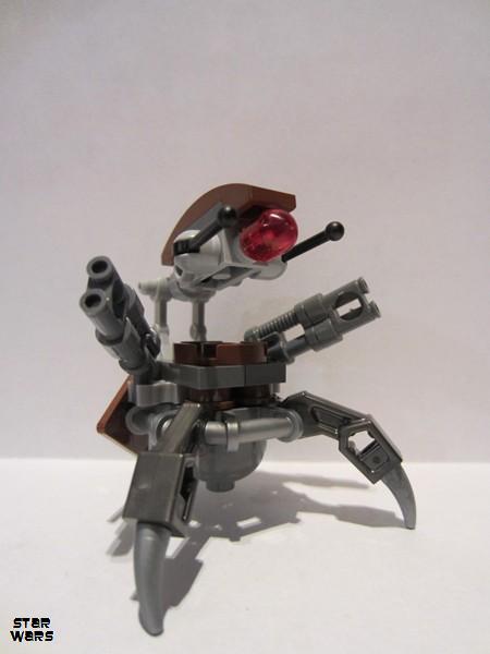 lego 2015 mini figurine sw0642s Droideka Destroyer Droid - Reddish Brown Triangles with Stickers 