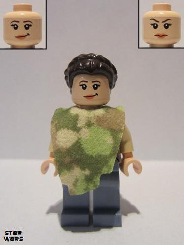 lego 2015 mini figurine sw0643 Princess Leia Camouflage Cape 