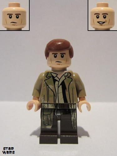 lego 2015 mini figurine sw0644 Han Solo Endor Outfit 