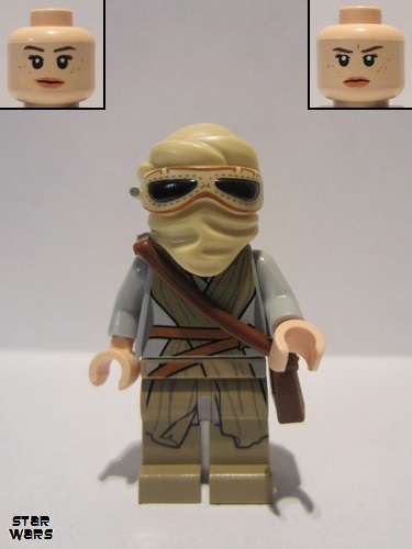 lego 2015 mini figurine sw0677a Rey With helmet 