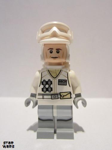 lego 2015 mini figurine sw0678 Hoth Rebel Trooper White Uniform 1 