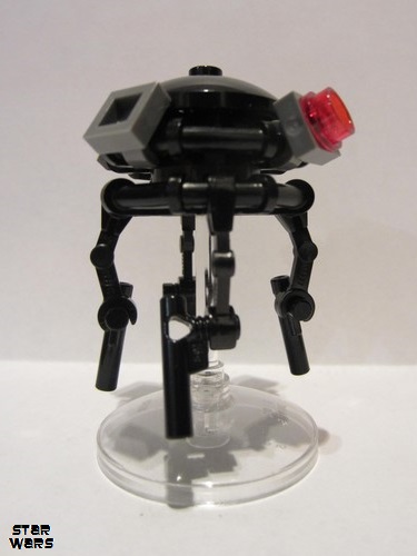 lego 2016 mini figurine sw0712a Imperial Probe Droid Dark Bluish Gray Sensors (Dark Bluish Gray Round Plate Inside) 