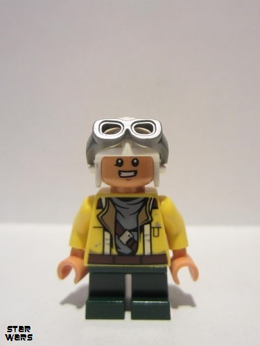 lego 2016 mini figurine sw0753 Rowan Yellow Jacket, Aviator Cap and Goggles 