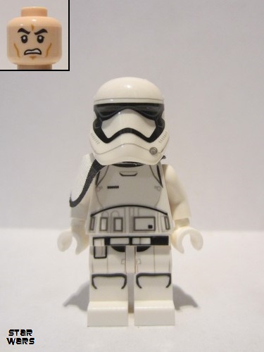 lego 2017 mini figurine sw0872 First Order Stormtrooper Squad Leader Rounded Mouth Pattern 