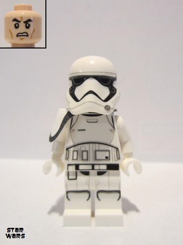 lego 2017 mini figurine sw0962 First Order Stormtrooper Squad Leader Pointed Mouth Pattern 