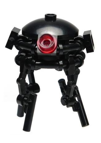 lego 2018 mini figurine sw0847a Imperial Probe Droid Black Sensors, without Stand 