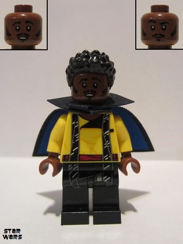 lego 2018 mini figurine sw0923 Lando Calrissian Young (Short Cape with Collar) 