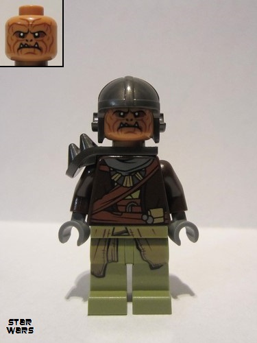 lego 2019 mini figurine sw1060 Klatooinian Raider With Helmet 