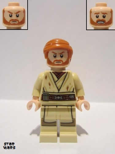 lego 2020 mini figurine sw1082 Obi-Wan Kenobi Dirt Stains 