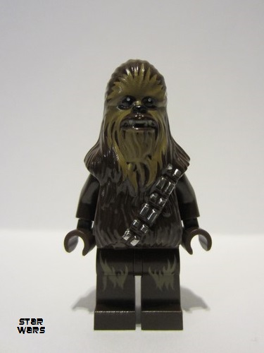 lego 2020 mini figurine sw1253 Chewbacca Medium Nougat Face Fur, Dark Tan Leg Fur 