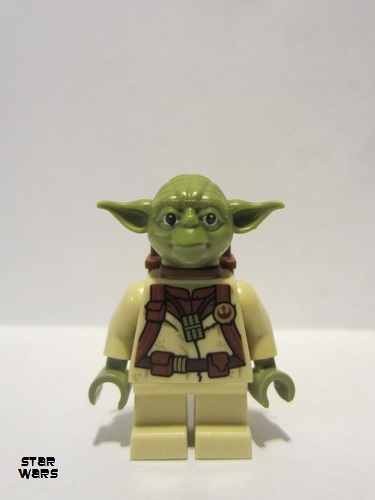 lego 2021 mini figurine sw1147 Yoda Olive Green, Backpack Pattern 