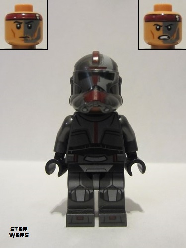 lego 2021 mini figurine sw1148 Hunter Clone Commando Sergeant, Experimental Unit Clone Force 99 