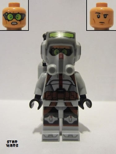 lego 2021 mini figurine sw1150 Tech Clone Commando, Experimental Unit Clone Force 99 