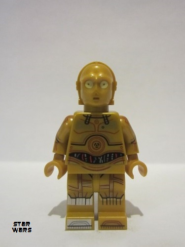 lego 2022 mini figurine sw1201 C-3PO Printed Legs, Toes and Arms 