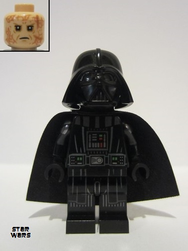 lego 2022 mini figurine sw1228 Darth Vader Light Nougat Head, Printed Arms 